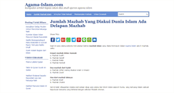 Desktop Screenshot of agama-islam.com
